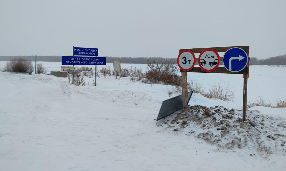 В Омской области увеличили тоннаж на двух ледовых переправах
