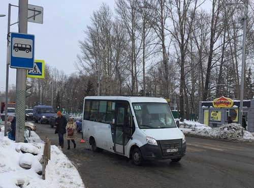 В Амуре маршрутка сбила омичку