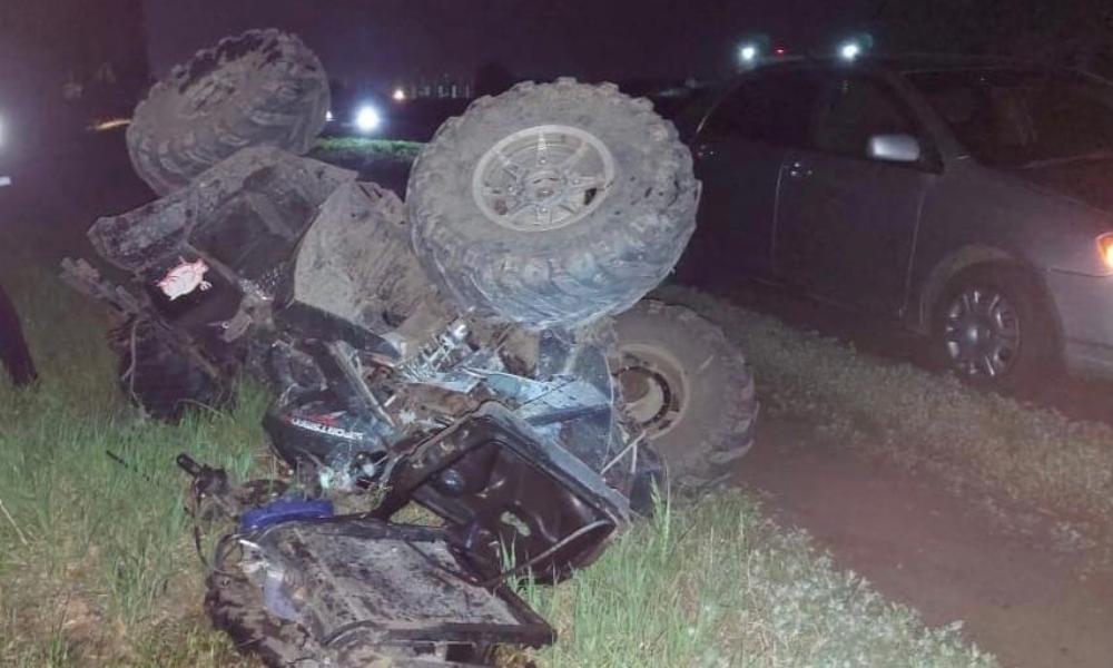 Под Омском погиб водитель, опрокинувшись на квадроцикле