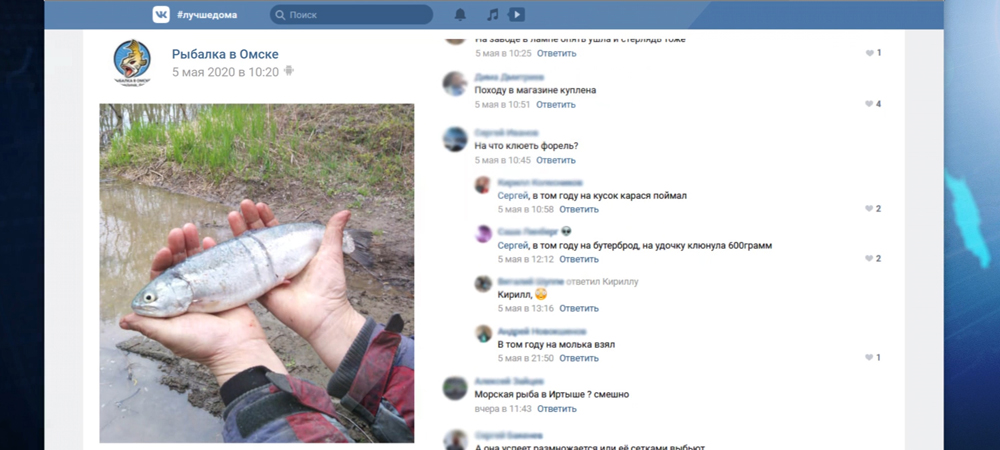 В омском Иртыше выловили форель