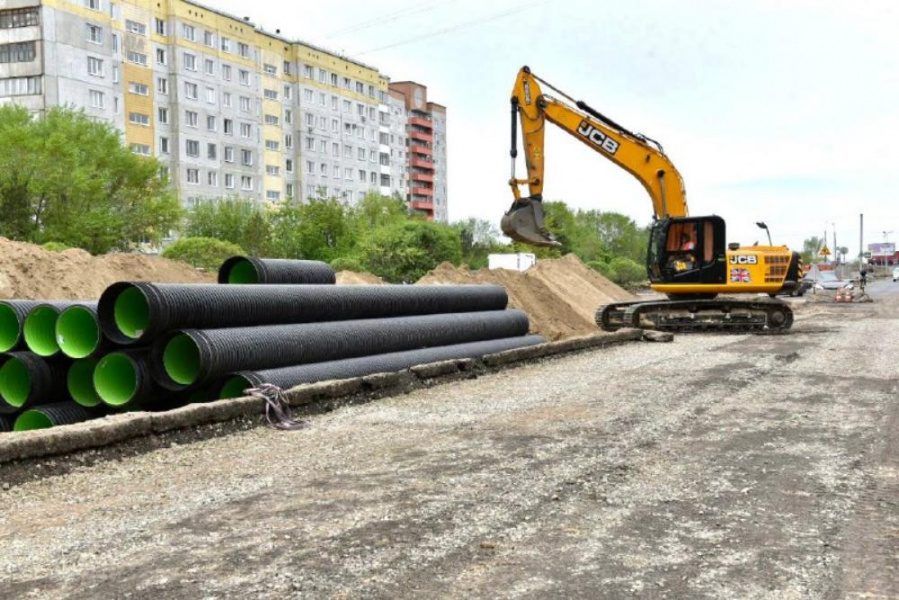 В рамках реконструкции дороги на улице Крупской высадят новые деревья 