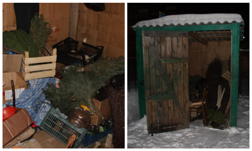 Омские полицейские прошли по следам похитителя банных веников 4 километра