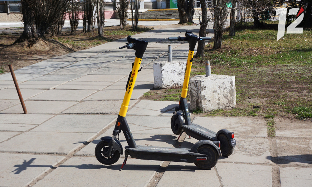 На улицах Омска начали появляться самокаты